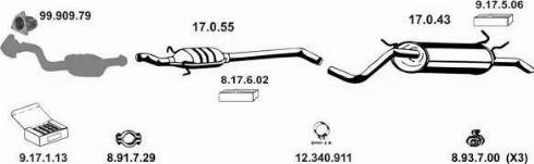 Eberspächer 132267 - Система випуску ОГ autozip.com.ua