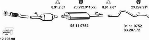 Eberspächer 12_015 - Система випуску ОГ autozip.com.ua