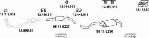 Eberspächer 12_146 - Система випуску ОГ autozip.com.ua