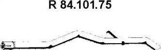 Eberspächer 84.101.75 - Труба вихлопного газу autozip.com.ua