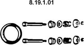Eberspächer 8.19.1.01 - Кільце ущільнювача, труба вихлопного газу autozip.com.ua