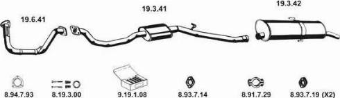 Eberspächer 262023 - Система випуску ОГ autozip.com.ua