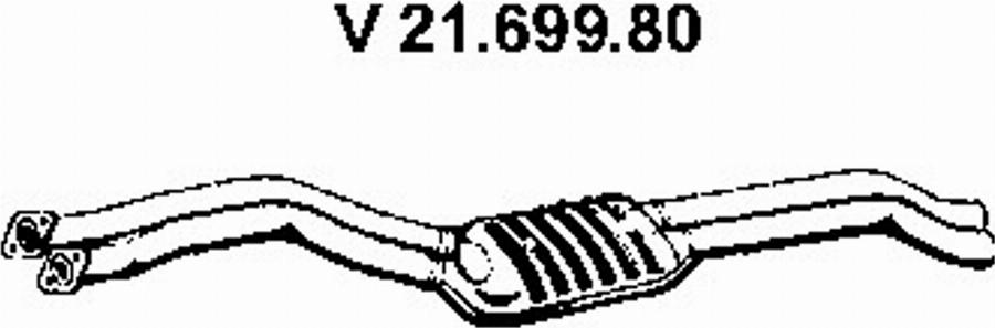 Eberspächer 21.699.80 - Предглушітель вихлопних газів autozip.com.ua