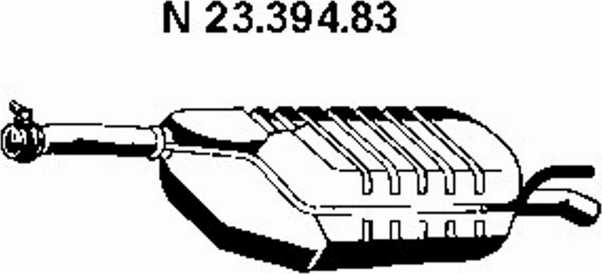 Eberspächer 23.394.83 - Глушник вихлопних газів кінцевий autozip.com.ua