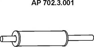 Eberspächer 702.3.001 - Предглушітель вихлопних газів autozip.com.ua