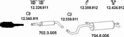 Eberspächer AP_1138 - Система випуску ОГ autozip.com.ua