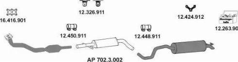 Eberspächer AP_2402 - Система випуску ОГ autozip.com.ua