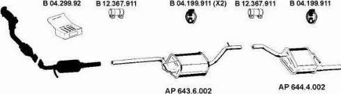 Eberspächer AP_2158 - Система випуску ОГ autozip.com.ua