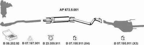 Eberspächer AP_2303 - Система випуску ОГ autozip.com.ua