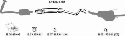 Eberspächer AP_2307 - Система випуску ОГ autozip.com.ua