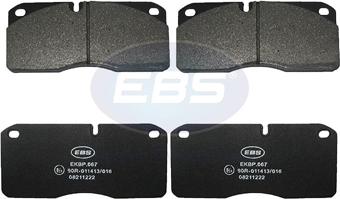 EBS EKBP.067 - Гальмівні колодки, дискові гальма autozip.com.ua