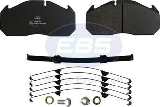 EBS EKBP.030 - Гальмівні колодки, дискові гальма autozip.com.ua