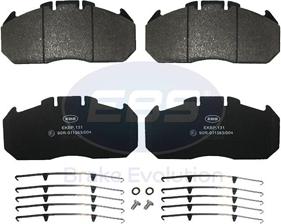 EBS EKBP.131 - Гальмівні колодки, дискові гальма autozip.com.ua