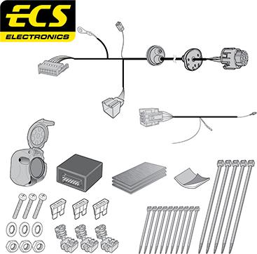 ECS AU06707U - Комплект електрики, причіпне обладнання autozip.com.ua