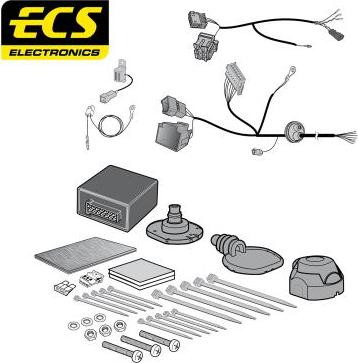 ECS AU08007MU - Комплект електрики, причіпне обладнання autozip.com.ua