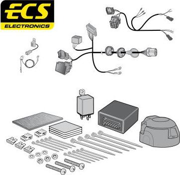 ECS AU08013MU - Комплект електрики, причіпне обладнання autozip.com.ua