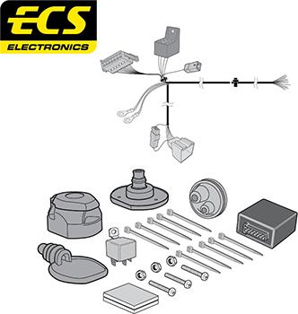 ECS AU035D1U - Комплект електрики, причіпне обладнання autozip.com.ua