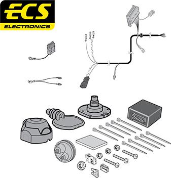 ECS AU037B1U - Комплект електрики, причіпне обладнання autozip.com.ua