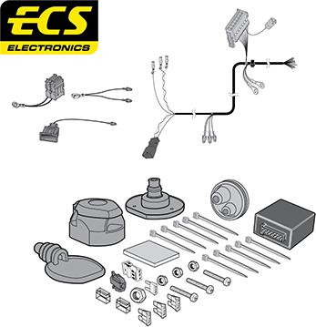 ECS AU037D1U - Комплект електрики, причіпне обладнання autozip.com.ua