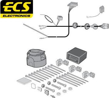 ECS AU07513MU - Комплект електрики, причіпне обладнання autozip.com.ua