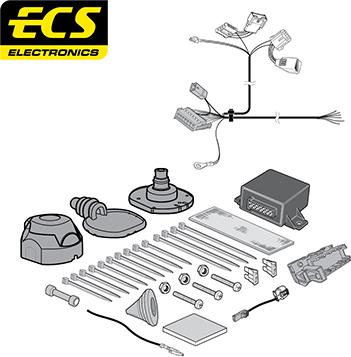 ECS CT050B1U - Комплект електрики, причіпне обладнання autozip.com.ua