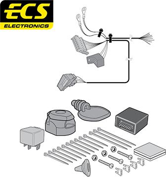 ECS CT051D1U - Комплект електрики, причіпне обладнання autozip.com.ua