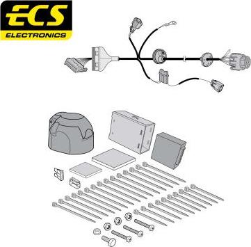 ECS FR09407U - Комплект електрики, причіпне обладнання autozip.com.ua