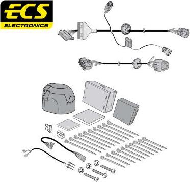 ECS FR08707U - Комплект електрики, причіпне обладнання autozip.com.ua