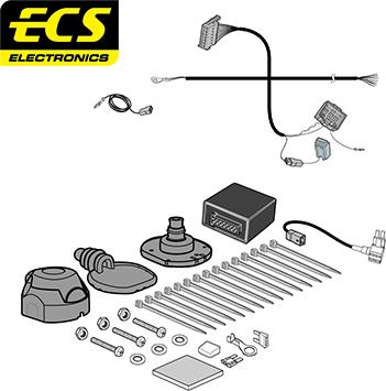 ECS HY15307MU - Комплект електрики, причіпне обладнання autozip.com.ua