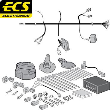 ECS HY12313U - Комплект електрики, причіпне обладнання autozip.com.ua