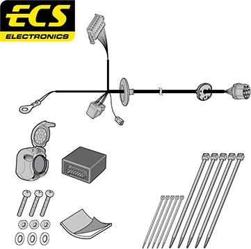 ECS JG00907U - Комплект електрики, причіпне обладнання autozip.com.ua