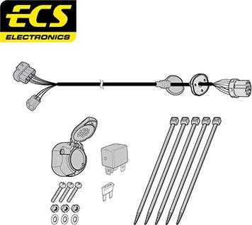 ECS LR01213U - Комплект електрики, причіпне обладнання autozip.com.ua