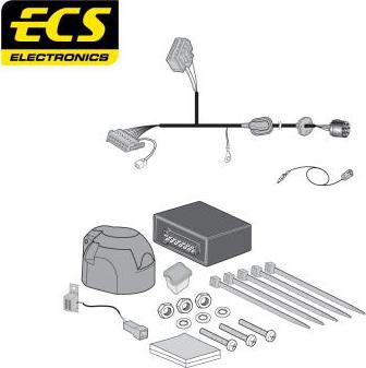 ECS LR02807U - Комплект електрики, причіпне обладнання autozip.com.ua