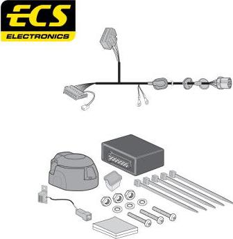 ECS LR02813U - Комплект електрики, причіпне обладнання autozip.com.ua