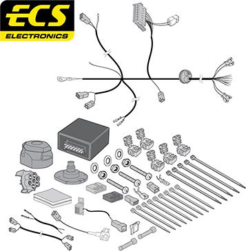 ECS MZ15607U - Комплект електрики, причіпне обладнання autozip.com.ua
