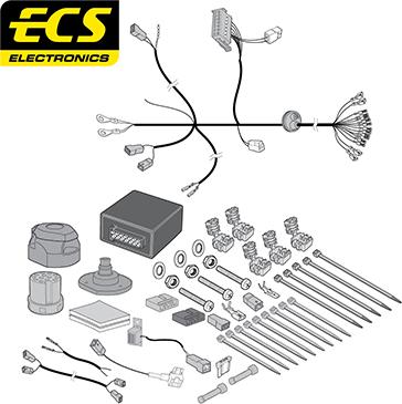 ECS MZ15613U - Комплект електрики, причіпне обладнання autozip.com.ua