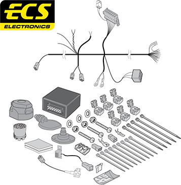ECS MZ15313U - Комплект електрики, причіпне обладнання autozip.com.ua