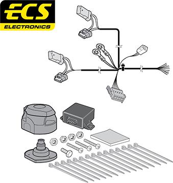 ECS OP054DLU - Комплект електрики, причіпне обладнання autozip.com.ua