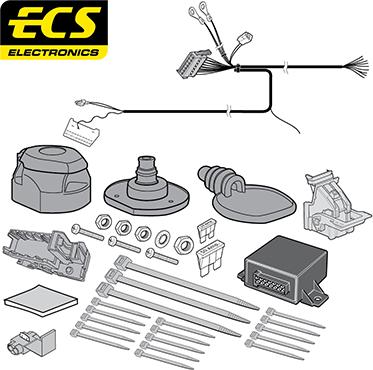 ECS PE064D1U - Комплект електрики, причіпне обладнання autozip.com.ua