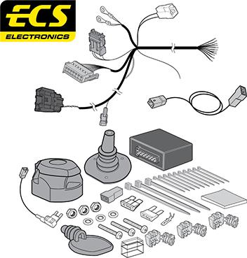 ECS PE08413MU - Комплект електрики, причіпне обладнання autozip.com.ua