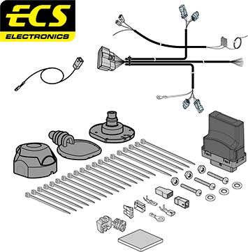 ECS TS00107U - Комплект електрики, причіпне обладнання autozip.com.ua
