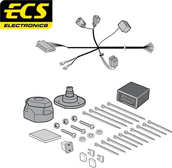 ECS VL04313U - Комплект електрики, причіпне обладнання autozip.com.ua