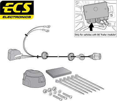 ECS VW26813MU - Комплект електрики, причіпне обладнання autozip.com.ua