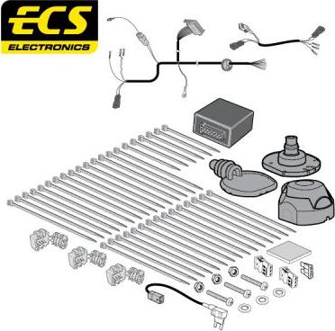 ECS VW28107MU - Комплект електрики, причіпне обладнання autozip.com.ua