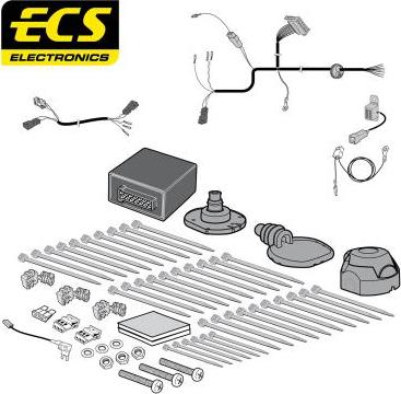 ECS VW28807MU - Комплект електрики, причіпне обладнання autozip.com.ua