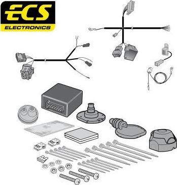 ECS VW28707MU - Комплект електрики, причіпне обладнання autozip.com.ua