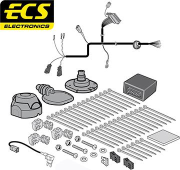 ECS VW27207U - Комплект електрики, причіпне обладнання autozip.com.ua