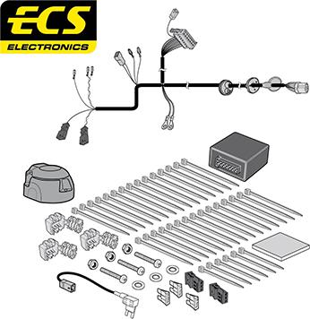 ECS VW27213U - Комплект електрики, причіпне обладнання autozip.com.ua