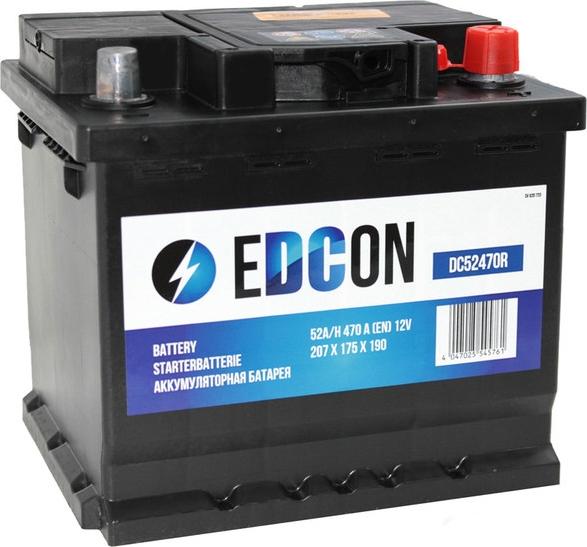 Edcon DC52470R - Стартерна акумуляторна батарея, АКБ autozip.com.ua