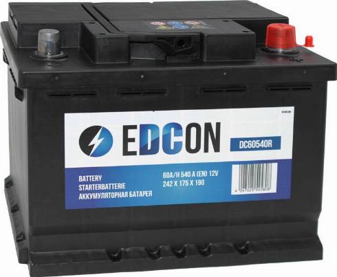 Edcon DC60540R - Стартерна акумуляторна батарея, АКБ autozip.com.ua